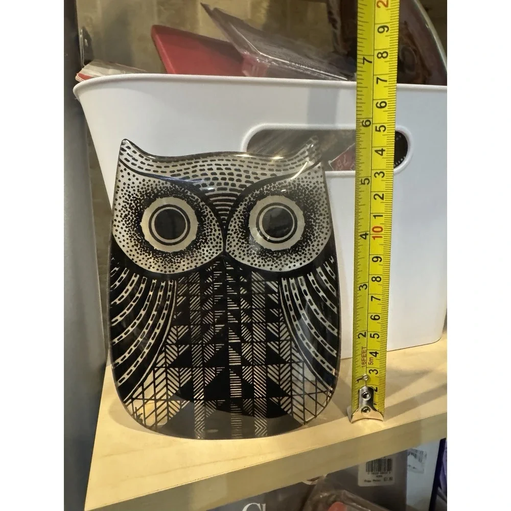 Vintage Abraham Palatnik Medium Lucite Owl Figurine OP Art MCM Brazil
